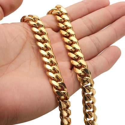 Stainless Steel Cuban Chain Necklace