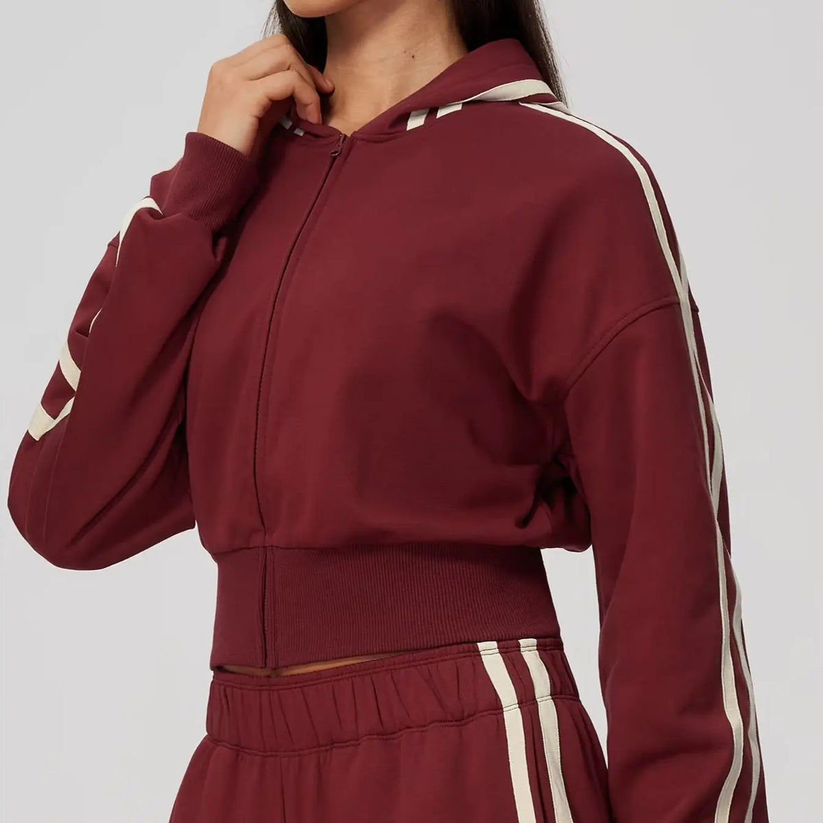 Thickened Hooded Zip Jacket