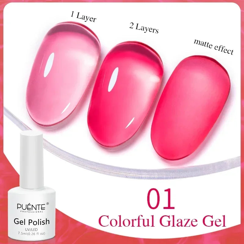 PUENTE Glitter Poly Nail Gel