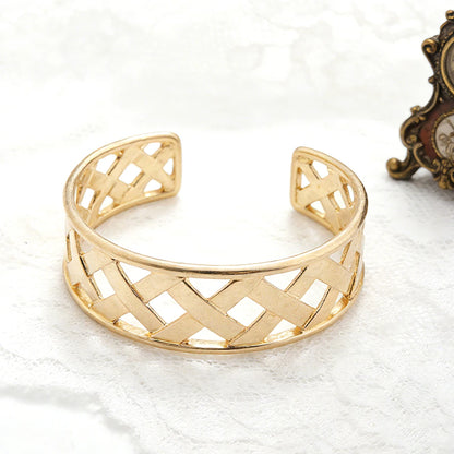 Minimalist Gold Open Cuff Bracelet