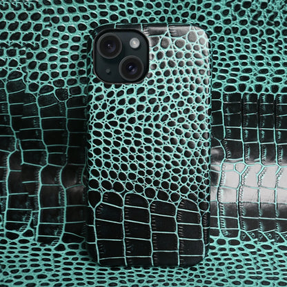 Crocodile Leather Case for iPhone 17 Pro Max | 17 Pro | 16 Pro Max | 16 Pro | 15 Pro Max | 15 Pro | 14 Pro Max | 14 Pro | 13 Pro Max | 12 Pro Max | 11 Pro Max