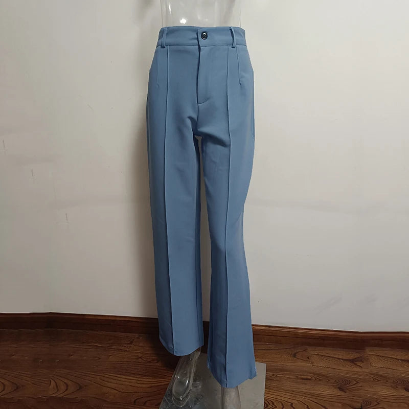 Ardm High Waisted Casual White Trousers Women Brown Stright Pants Office Lady Korean Style Women 2021 Pantalones De Mujer