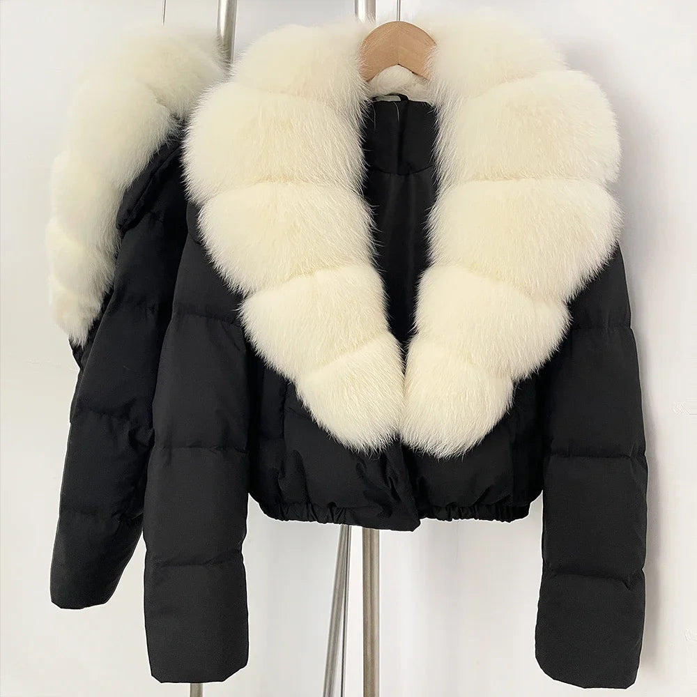 Fur Collar Duck Down Puffer Jacket