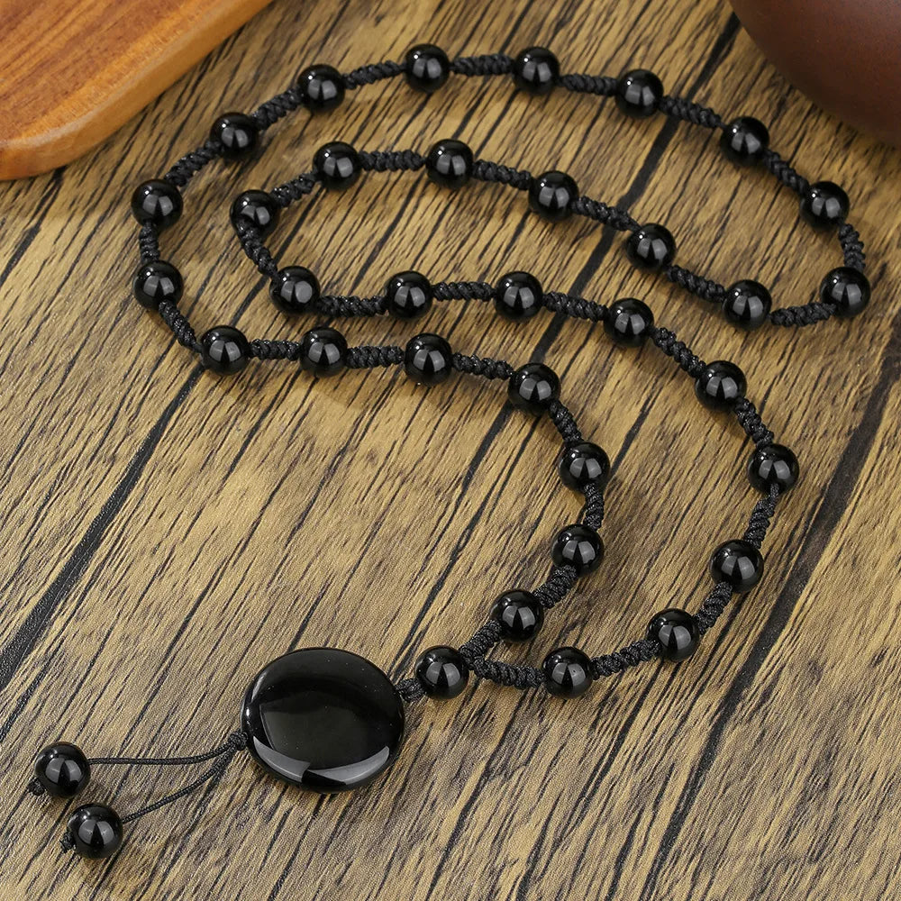 Stone Ethnic Geometric Beaded Necklace Anniversary