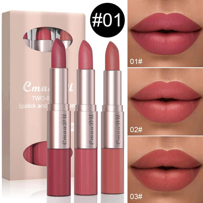 Waterproof Double Head Lipstick Set