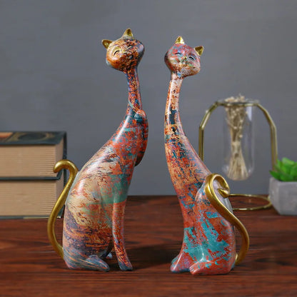 Couple Cat Sculpture