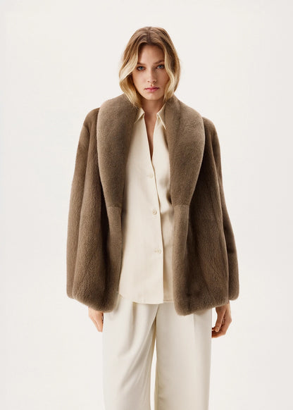 Faux Mink Short Coat