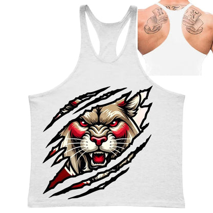 Fierce Panther Graphic Stringer Vest
