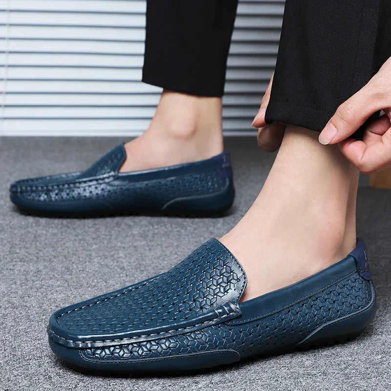 Genuine Leather Driving Moccasins