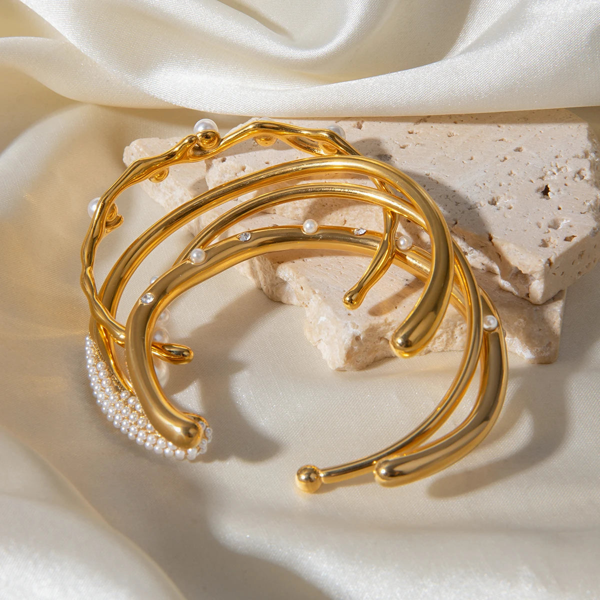 Gold Stainless Steel Cuff