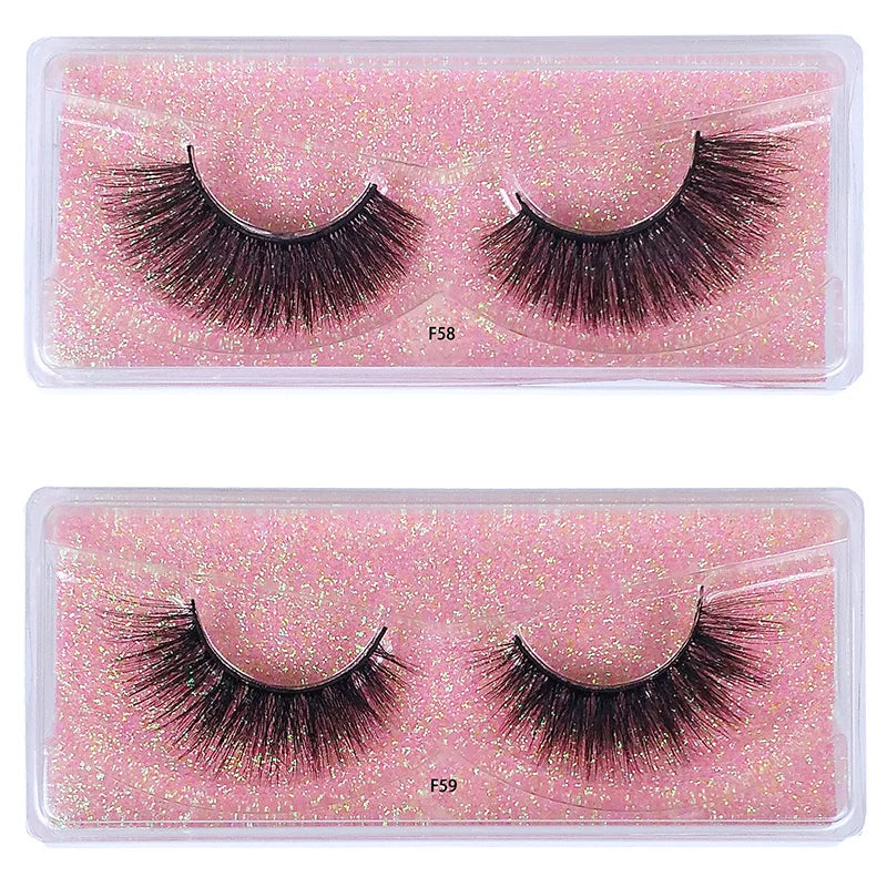 Natural Long Strip Eyelashes Set