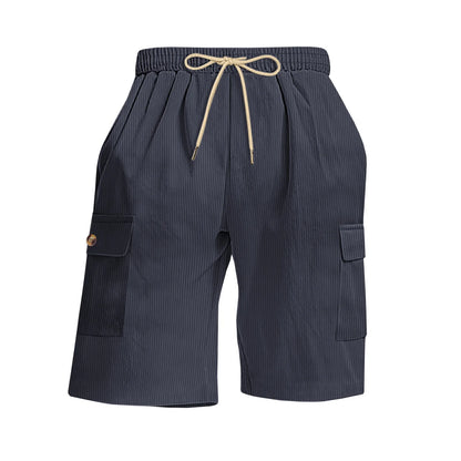 Corduroy Multi-Pocket Cargo Shorts