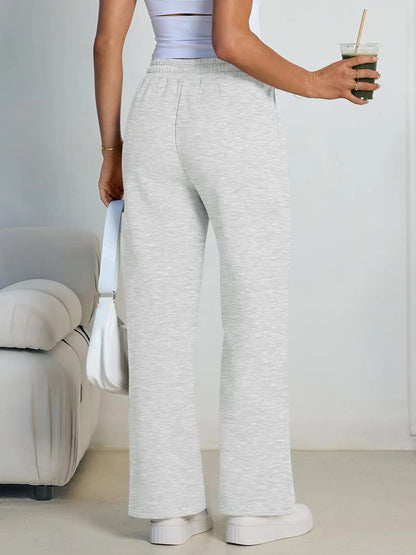 Wide-Leg Baggy Drawstring Joggers