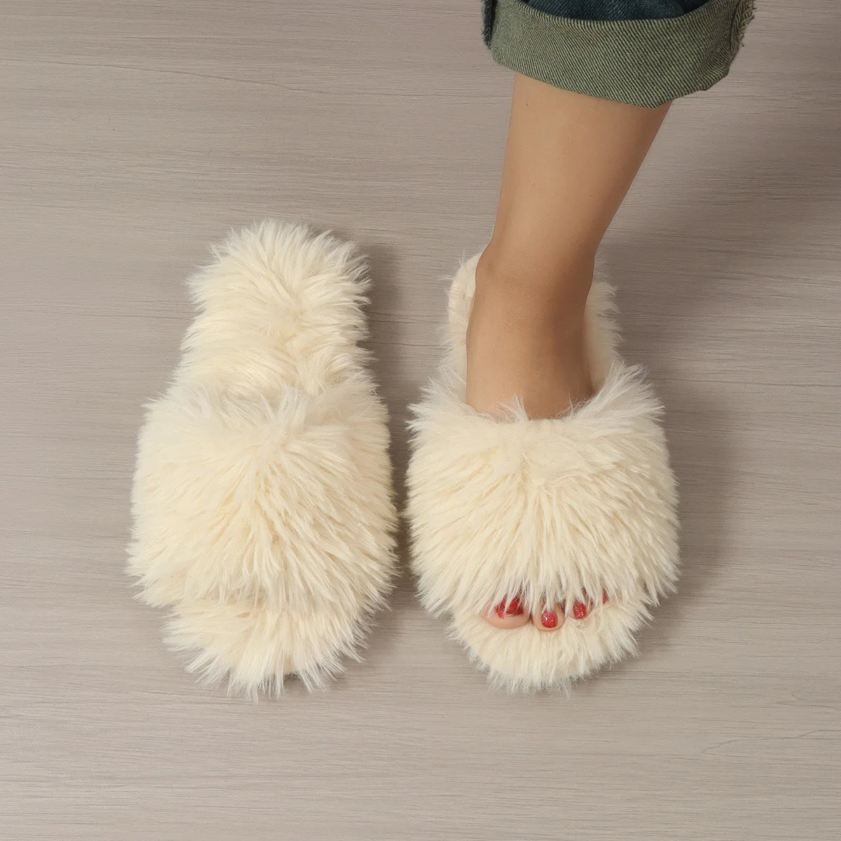 Faux Fur Winter Slippers