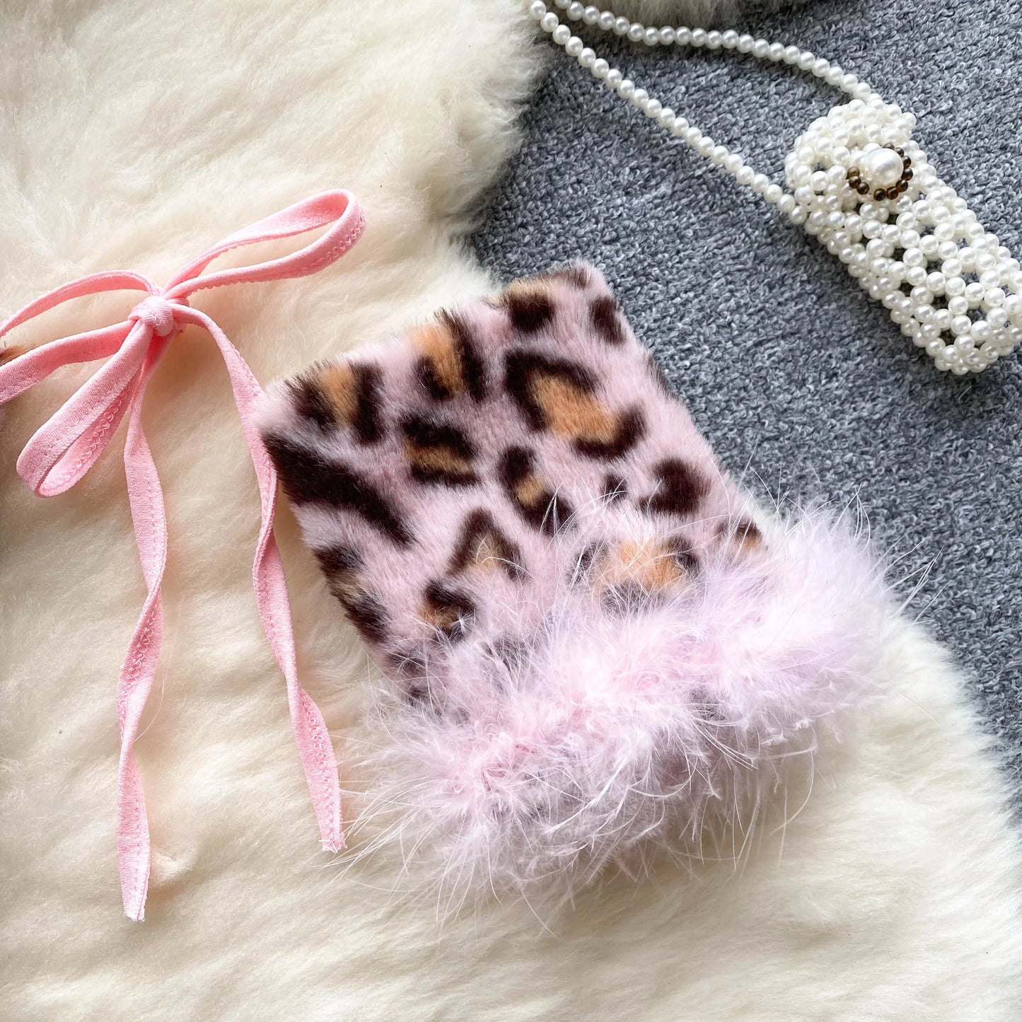Leopard Print Velour Bodysuits