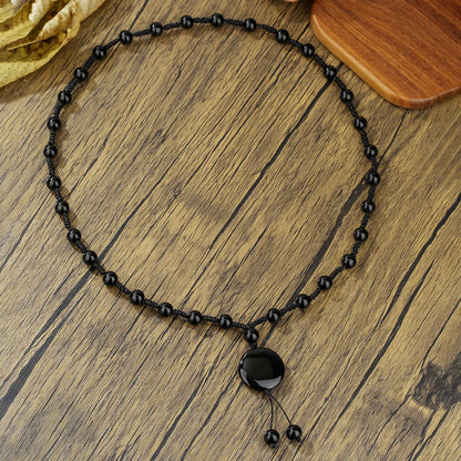 Stone Ethnic Geometric Beaded Necklace Anniversary
