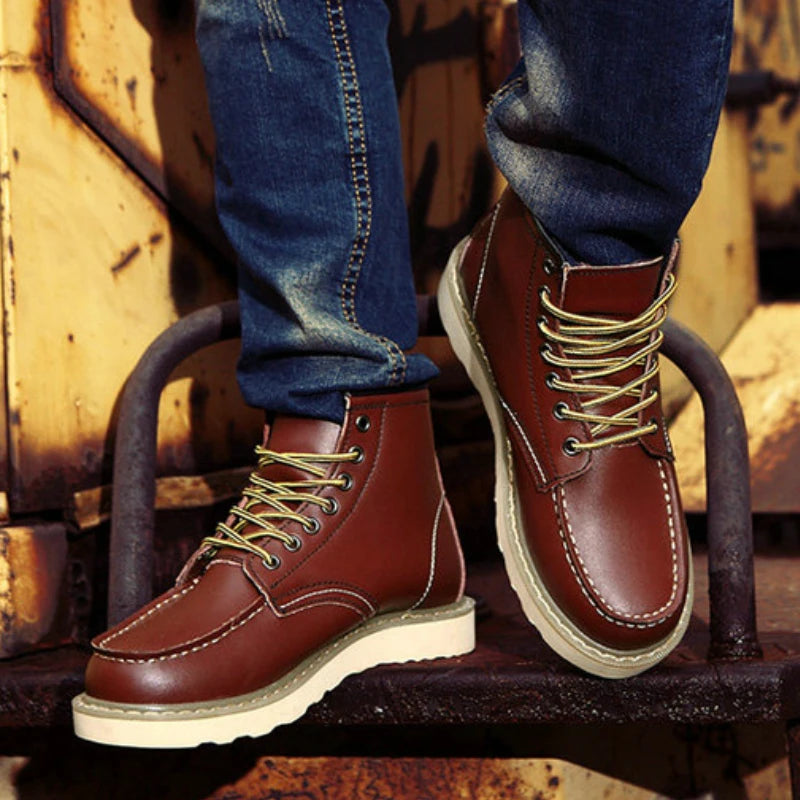 Waterproof Leather Motorcycle Boots