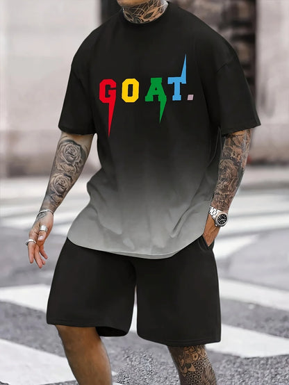 Chicago Print T-Shirt Shorts Set