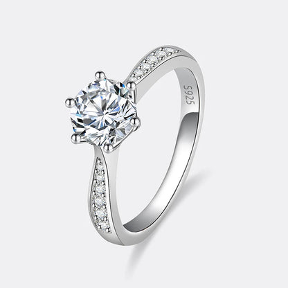 Geometric Moissanite Cocktail Ring