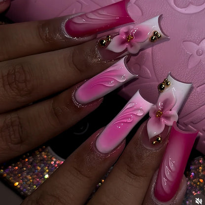 Leopard Cherry Press-On Nails