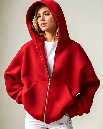 Full-Zip Pocket Hoodie