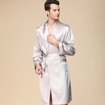 Satin Plus-Size Pajama Bathrobe