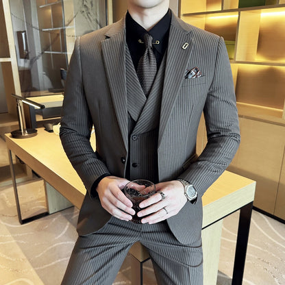 Jackets Pants Vest Stripe Suit