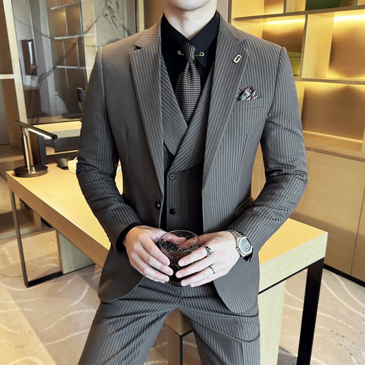 Jackets Pants Vest Stripe Suit