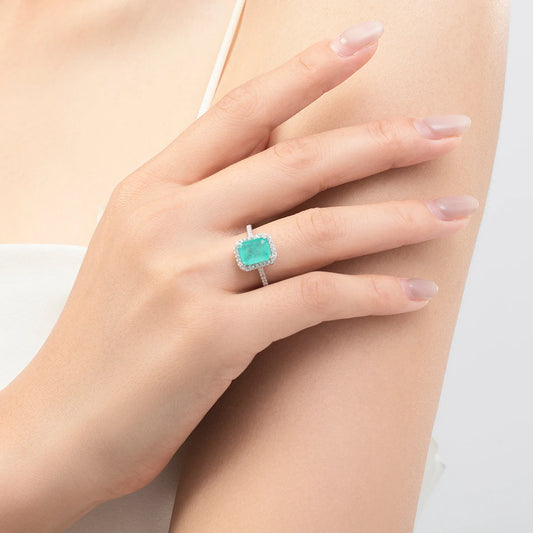 Tourmaline Rectangle Ring