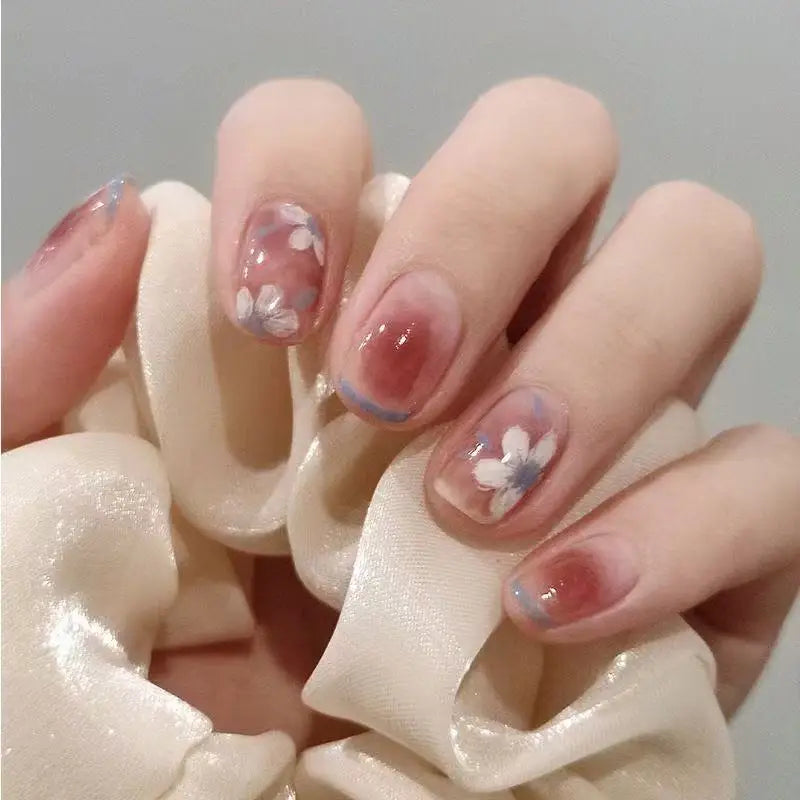 Pink Full Cover Press-On Nails