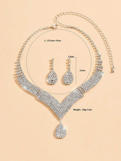 Rhinestone Jewelry Set