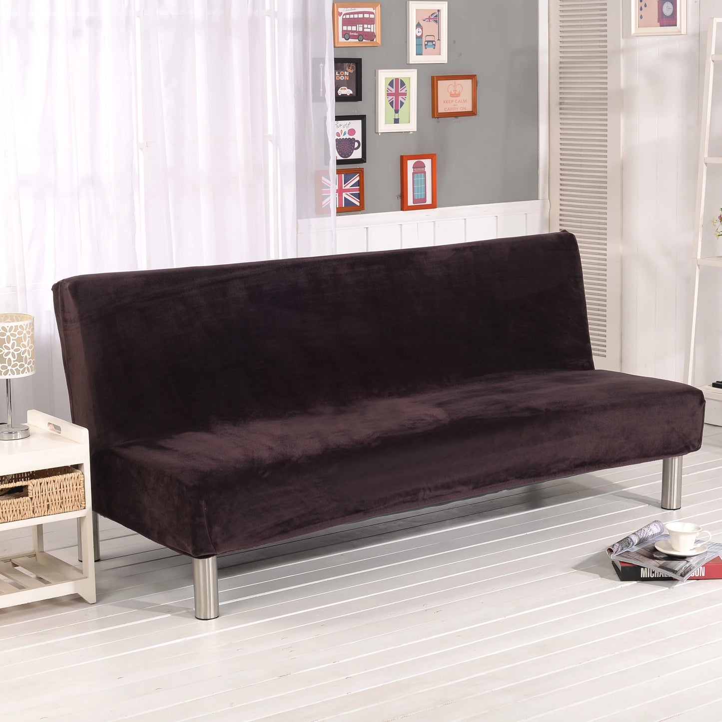 Velvet Sofa Bed Cover