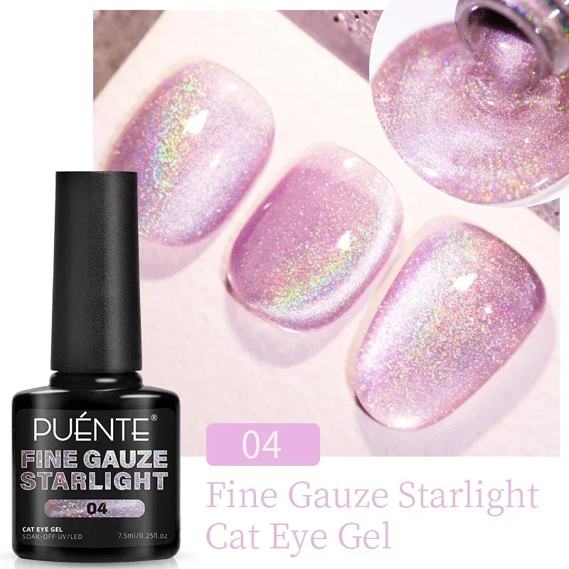 Wine Red Cat Eye Gel Polish