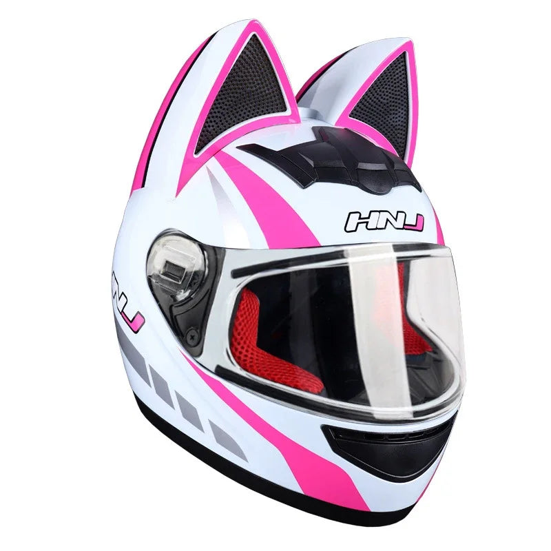 Cat Ear Full-Face Helmet
