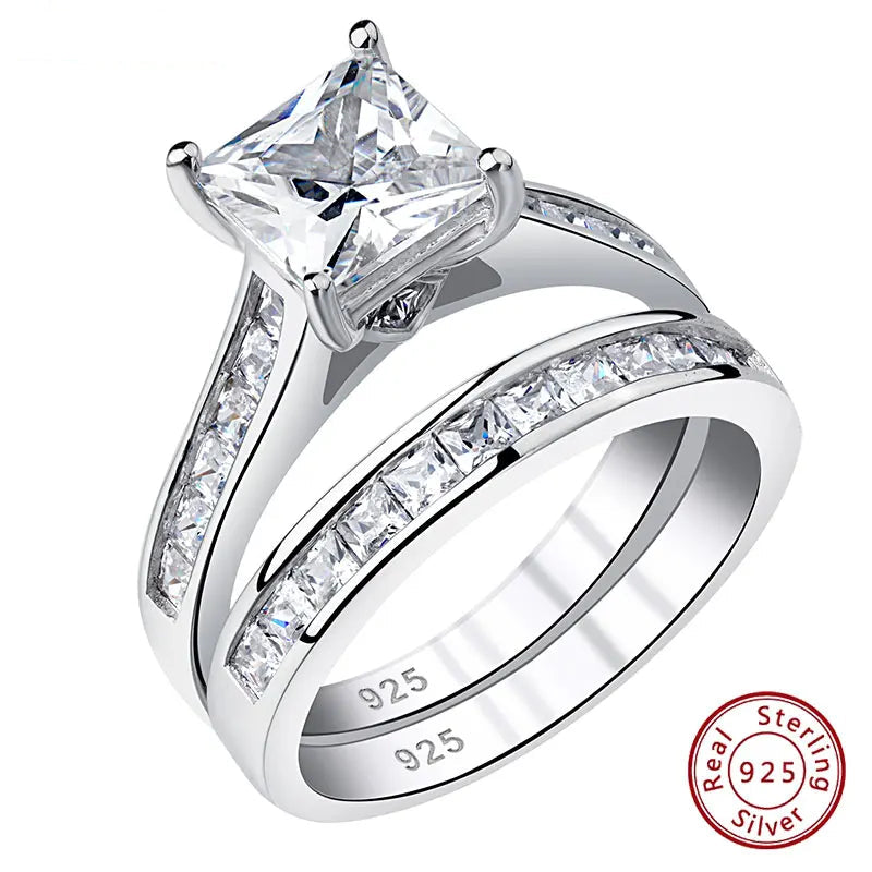 Moissanite Bridal Ring Set