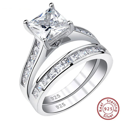 Moissanite Bridal Ring Set