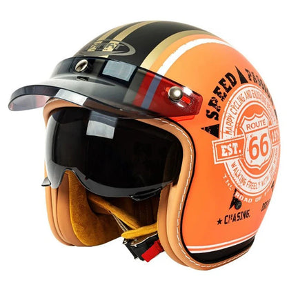 Semi-Open Jet Motorcycle Helmet