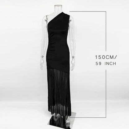Sheer Floor-Length Dress