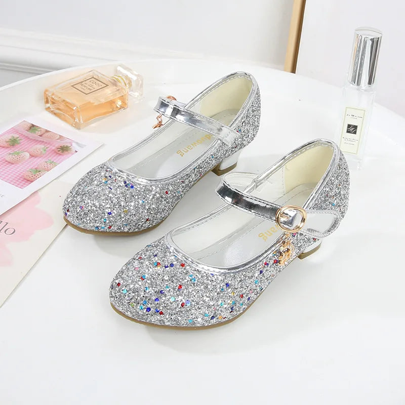 Leather Princess Heeled Shoes