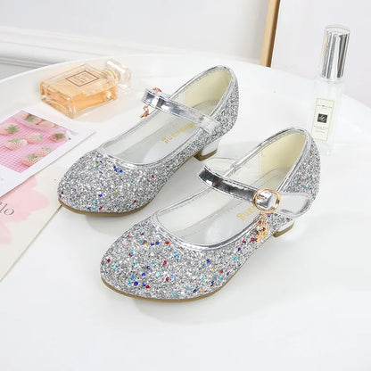 Leather Princess Heeled Shoes