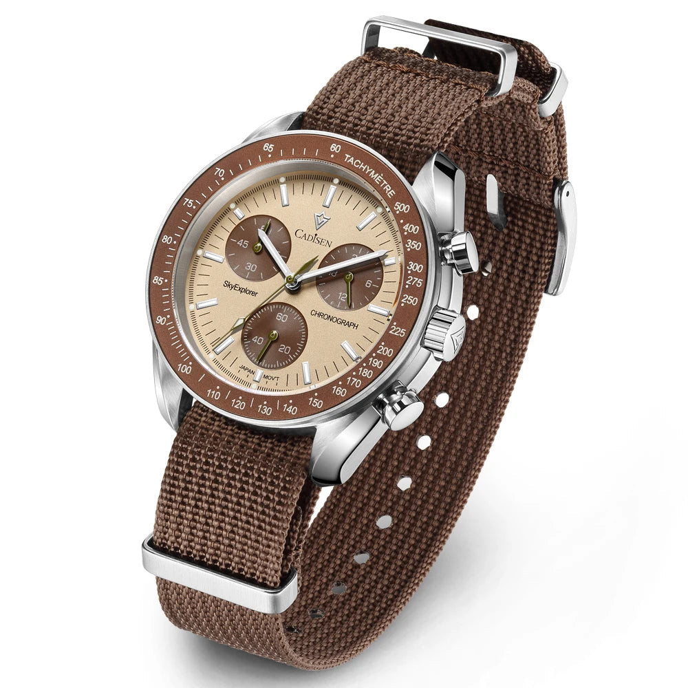Cadisen Canvas Strap Chronograph