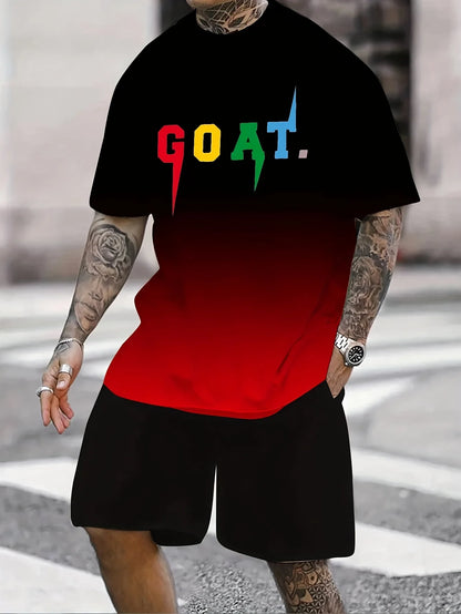 Chicago Print T-Shirt Shorts Set