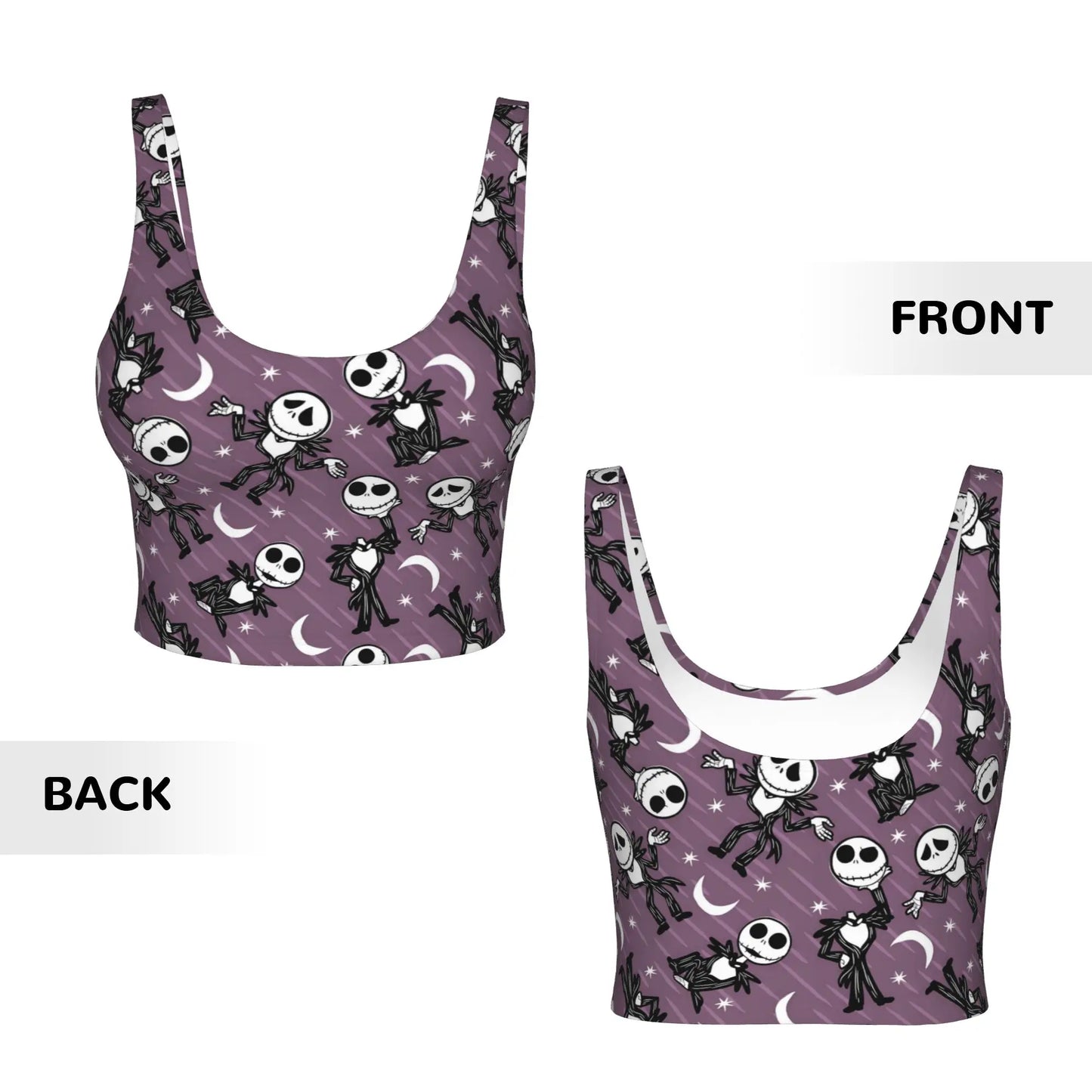 Skull Print Halloween Bra