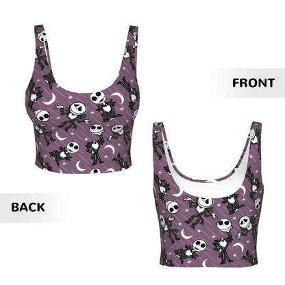 Skull Print Halloween Bra