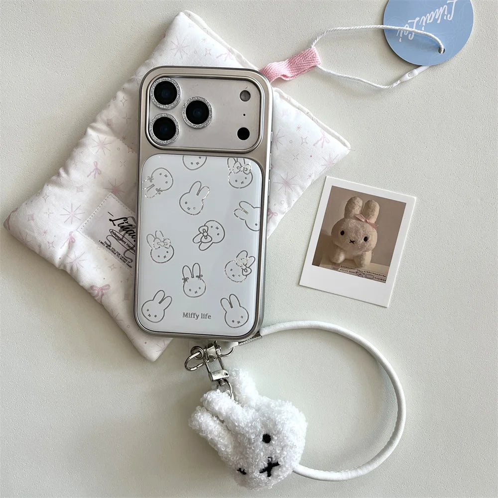 Full Coverage Plush & Silicone Case for iPhone 17 Pro Max | 17 Pro | 16 Pro Max | 16 Pro | 15 Pro Max | 15 Pro