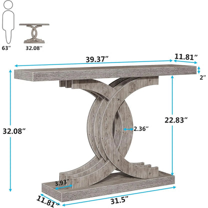 Wooden Accent Hallway Table