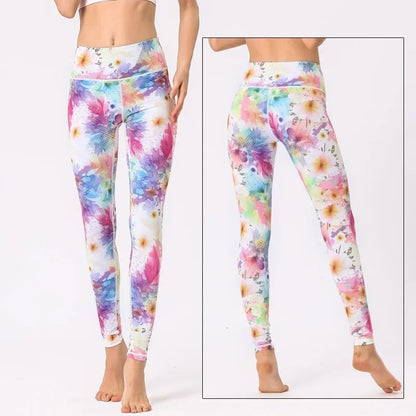 Cloud Hide Floral Push-Up Leggings
