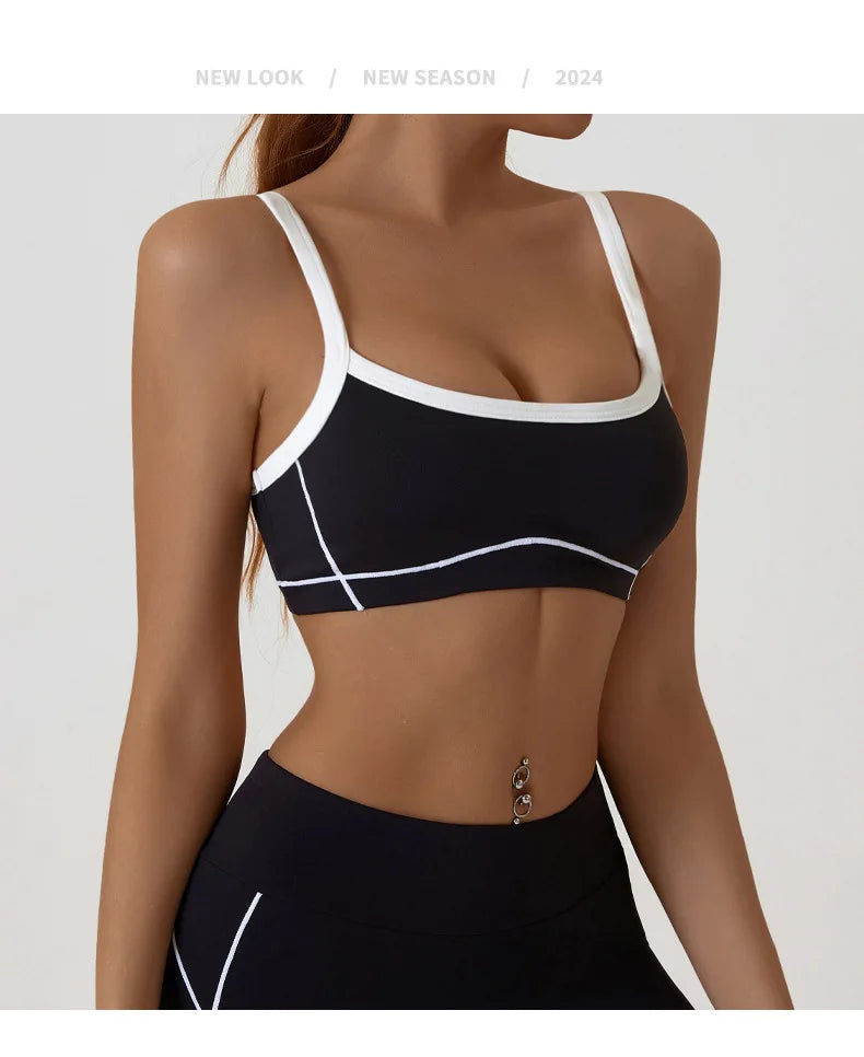Yoga Sports Bra Color Clashing