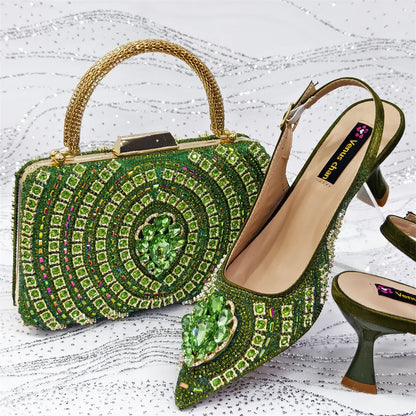 Italian Butter-fly Design Sandals with Bag