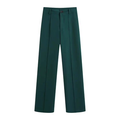Ardm High Waisted Casual White Trousers Women Brown Stright Pants Office Lady Korean Style Women 2021 Pantalones De Mujer